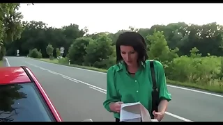 Celine asks for directions and gets pissed on a substitute alternatively